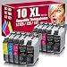 Produktbild ms-point® 10 Kompatible Druckerpatronen für Brother DCP-J 4110 DW 4110 W MFC-J 4310 DW 4410 DW 4510 DW 4610 DW 4710 DW ersetzt LC123 LC125 LC127
