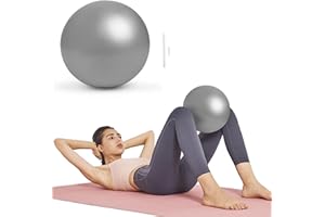 ‎KYYLZ KYYLZ Gymnastikball Kleiner Pilates Ball 17-25cm Soft Yoga Ball Kleine Übung Ball mit Aufblasbarem Strohhalm,Anti-Burst-Übungsball Fitness Ball für Yoga,Pilates,Balance,Physiotherapie,Stretching