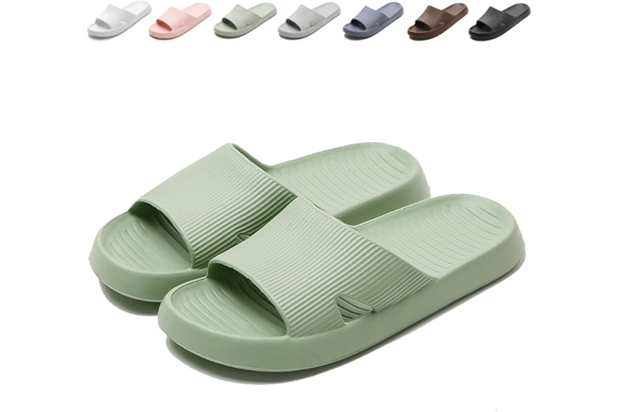 Anmerl Shower Slippers for Men and Women, Non-slip EVA Bath Slippers, Quick Dry Soft Summer Sandals for Gym, Sea, Pool and Home