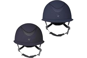 Shires Karben Aria Wide Peak Riding Hat - Navy Blue
