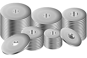 VARHHUXHA 50 Pièces M10 Rondelles Metal, M10 x 25mm Rondelle Inox, Rondelles Plates Acier Inoxydable 304, Penny Rondelles, Joint Plat pour Vis et Boulons, Gonds de Porte