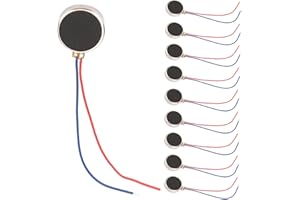 GERUI Lot de 10 mini moteurs de vibration 10 x 2,7 mm CC 3 V 80 mA 11000 tr/min 1027 pièce plate type bouton micro DC moteur vibrant pour téléphone portable et pager