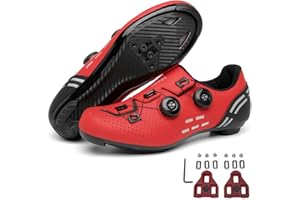 MEIJU Mateju Chaussures de Cyclisme de vélo de Route Respirantes Chaussures de vélo pour Homme/Femme avec Look SPD-SL Delta Cleats Chaussures Indoor/Outdoor