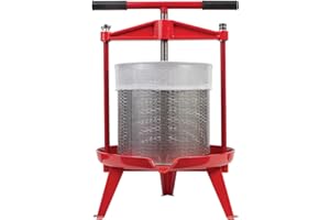 ‎P. LINDBERG Obstpresse Manuell 14L aus Edelstahl - Spindelpresse inkl. Presstuch - Saftpresse Weinpresse Apfelpresse Fruchtpresse für Obst Wein