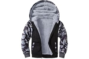 JACKETOWN Jungen Sweatjacke Gefüttert Kinder Hoodie Sweatshirt Kapuzenpullover Fleecejacke mit Kapuze Langarm Warme Winterjacke Classic Pullover mit Reißverschluss