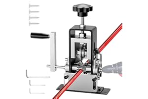 QZQUFJ Cable Maquina de Pelar Profesional, Pela Cables de Electricidad, para Cable de 1-25 mm de Diámetro con Manivela, Pelador de Cables Electricos Para Reciclaje Chatarra Cobre Pelacables Manual Automático