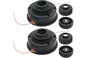 JUUDDENPARTS 2 Pcs Mower Trimmer Head, Strimmer Bump Feed Line Spool Replacement for Ryobi Expand