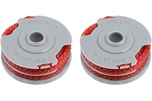 CKCSHI 2PCS Strimmer Spool Line, Double Autofeed Spool, Strimmer Spool for Flymo, Standard 1.5mm 36ft Lawn Mower Replacement Spool, Replace of FLY021,Compatible with Flymo Power/Mini/Trim Grass Trimmer