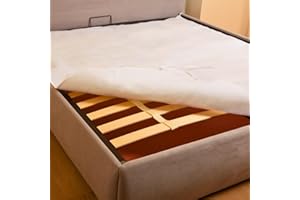 MAXIME MAISON - Coprirete Matrimoniale 160x190 in Feltro con Lacci agli Angoli, Copri Rete Letto Matrimoniale Anallergico e Antiacaro, Traspirante, Manifattura Made in Italy