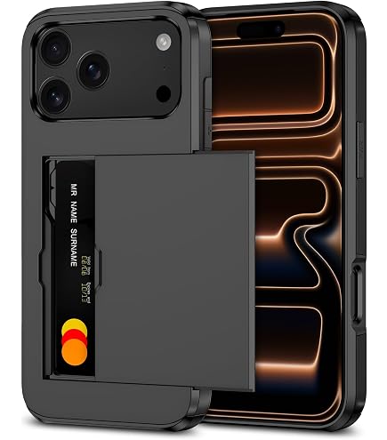 Étui Portefeuille En Cuir Véritable DOCKEM Pour IPhone 17 - 2 Poches Cartes Cousues, Bouton Contrôle Photo (Noir M2GL)