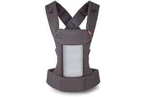 BECO BABY CARRIER Beco 8 Porte-bébé Pour Nourrissons et Jeunes Enfants - Portage Bébé Hybride Avant et Arrière - Ergonomique Avec Assise Ajustable - Pour Enfants Pesant Entre 3 et 20 kg (Gris)