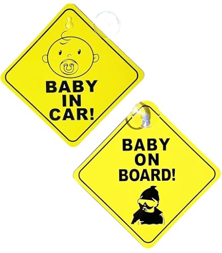 Insegna Personalizzata BABY ON BOARD Auto Finestrino Posteriore