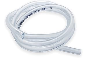 Easyboost Tubo Gasolina Aceite 2mm Translúcido Manguera de Combustible Resistente para Yamaha Aerox Jog-R Motocicleta AM6 Derbi Scooter Cortacésped Sierra de Cadena Desbrozadora Muy Resistente 50cm