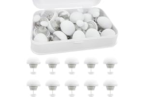 iCovalescent 20 Pcs Pince Couette, Lot de Supports de Couette avec Boîte de Rangement, Clips de Fixation Champignons Épingles à Couette avec Bouton Ronds pour Housse de Couette