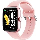 Smartwatch, KUNGIX Reloj Inteligente Impermeable IP68 Pulsera de Actividad  Inteligente con Monitor de Sueño Pulsómetros Podómetro Contador de Caloría,  para Hombre Mujer niños (Rosa) : Amazon.es: Electrónica