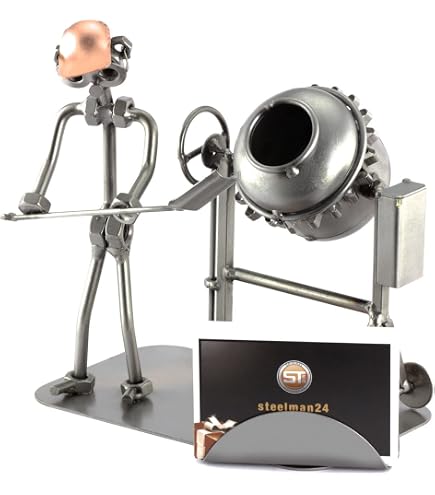Steelman24 Omino Di Viti Con Piastra Incisione Personalizzata – Soprammobile In Metallo Per Ufficio, Idea Regalo Originale