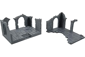 EnderToys, edifici di Mattoni Distrutti, Paesaggio del Terreno per Tavolo da 32 mm, Miniature Wargame, Stampa 3D e verniciabile