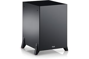 Teufel T 10 Aktiv-Subwoofer Frontfire- oder Downfire-Subwoofer, 150 Watt, Tieftöner 250 mm, Bassreflex, Musik Heimkino - schwarz