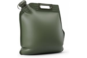 Denash Portable Gas Bladder, TPU Leakproof Handheld Fuel Container with Large Outlet, Foldable Oil Transfer Bag for Emergency Fuel Storage for Cars (10L)