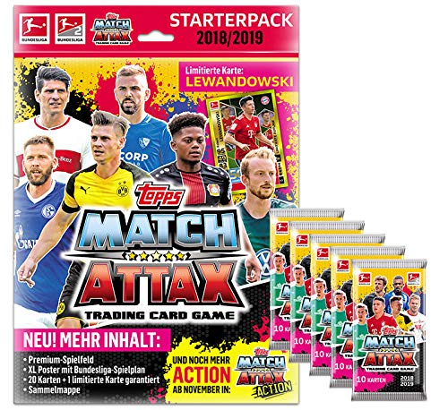 Preisvergleich Produktbild Topps Match Attax 2018 / 19 - 1 Starter + 5 Booster - Deutsch