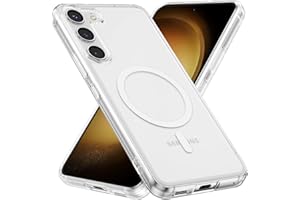 RALEAVO Etui do Samsung Galaxy S23 5G, magnetyczne, krystalicznie czyste etui, kompatybilne z MagSafe, odporne na wstrząsy, wojskowa ochrona, etui na telefon Samsung S23, przezroczyste (magnetyczne)