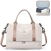 SEAFEW Travel Bag 40x30x20 for Ryanair Gym Sports Bag | Women's Weekend Luggage Tote Bag Travel Bag with Shoe Maternity Hospi