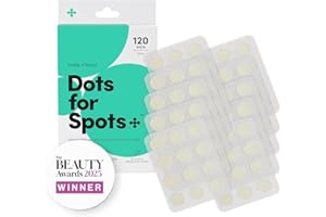 Dots for Spots Patches- Pack of 120 Translucent Hydrocolloid Spot Patch Treatment Stickers for Face - Fast-Acting, Vegan & Cruelty Free - Korean Skin Care