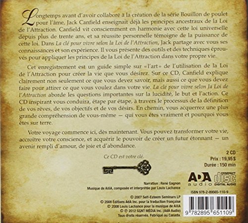 Book's Cover of La clé pour vivre selon la Loi de l'Attraction - Un guide simple pour créer la vie de vos rêves