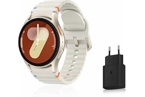Samsung Galaxy Watch7, Montre Connectée, Suivi de Santé, Suivi de Sport, 40mm, Bluetooth, Crème, Galaxy AI, Chargeur secteur inclus (Version FR) [Exclusivité Amazon]
