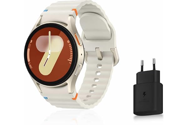 Samsung Galaxy Watch7, Montre Connectée, Suivi de Santé, Suivi de Sport, 40mm, Bluetooth, Crème, Galaxy AI, Chargeur secteur inclus (Version FR) [Exclusivité Amazon]