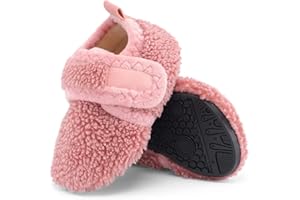 LACOFIA Pantofole Invernali Neonato Ciabatte Antiscivolo Babbucce Bambina Calde Scarpe da Casa Bimbo