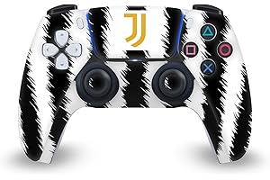 Head Case Designs Licenza Ufficiale Juventus Football Club Home 2023/24 Kit Partita Vinile Frontalino Sticker Gaming Pelle Adesivo Compatibile con Sony Playstation 5 PS5 DualSense Controller