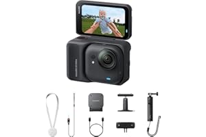 Insta360 GO Ultra Midnight Black Creator Bundle inc Mini 2-in-1 Tripod 2.0, Quick Release Mount & Pivot Stand