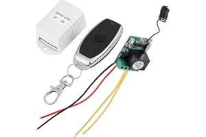 Lwuey Relè Interruttore Telecomando,Mini Wireless a Relè Controllo Remoto Di Un Tasto per Computer Mainframe Ricevitore e Trasmettitore Modalità Momentanea Scatto Pulsante Apprendimento Aggiungi