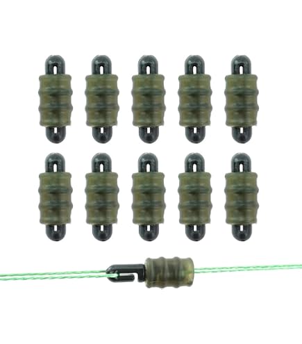 Lot De 40 Perles De Connexion Latérale Pour Pêche à La Carpe - 10mm, Orange/jaune Fluo - Évite L'enchevêtrement