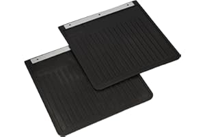 SAMETRUCK 2X Schmutzfänger Schmutzlappen Spritzschutz Anhänger Trailer LKW NFZ mit Metallverstärkung und Anbaumaterial (300x300mm)