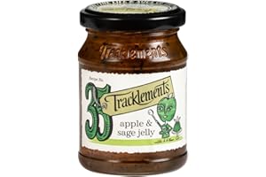Tracklements Apple & Sage Jelly | A Condiment for Stuffing, Sauces and Gravies or Partnered with Pork Shoulder | Vegetarian and Vegan Friendly | Gluten Free | 220g Jar