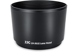 JJC Bajonett-Gegenlichtblende für Olympus M.Zuiko 75-300 mm f/4.8-6.7 II, M.Zuiko 75-300 mm f/4.8-6.7 & Zuiko 70-300 mm f/4-5.6 ED Objektiv, Ersatz für Original Olympus LH-61E, Schwarz