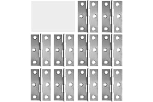 LLRY 10 PCS Edelstahl Home Möbel Hardware Tür Scharnier Lange 55 mm x 34 mm
