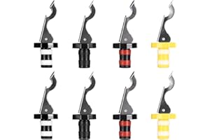 Aoyfuwell Bouchons de Bouteille avec Levier, 8 Pièces Bouchons de Bouteille de Vin d'Eau Bouteille de Bière, Universels Bouchon de Vin Réutilisable pour Vin, Champagne, Bière, Boissons
