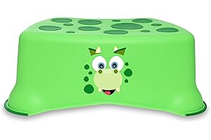 MY CARRY POTTY My Little Step Stool - Dinosaur Step Stool For Toddlers, Anti-slip Toilet Training Step For Kids To Reach The Toilet And Sink