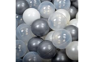 MEOWBABY 50/500 ∅ 7Cm Palline Colorate per Bambini per Piscina di Palline Parco Giochi per la Cameretta dei Bambino Baby Fabbricato in EU