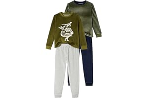 VERTBAUDETLot de 2 Pyjamas Dinosaures en Velours garçon