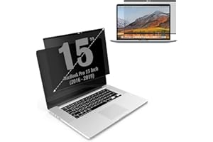S YTALAND Ytaland Filtro de Pantalla de privacidad magnético para MacBook Pro 15" (2016, 2017, 2018, 2019), Protector de Pantalla de privacidad Anti-luz Azul, para MacBook Pro 15"
