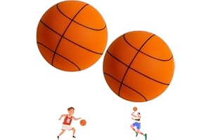 ORGONITE Cicha koszykówka, 2023 najnowsza cicha koszykówka wewnątrz, pianka wewnętrzna drybling, niepowlekana wysoka gęstość, wyciszona wysoka odporność bezpieczna miękka lekka