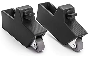 ADAPTER UNIVERSE Ruote per seggiolone Hauck Alpha Plus, per bambini, colore nero