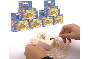 DR. DAZ Dr.Daz - Kit jeux egypte pierre fouilles archéologiques pour enfants - 6 jouets pyramide différents-Jouet pour enfants 4 5 6 7 8 9 10 ans
