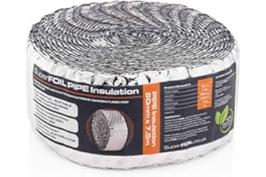 LOWENERGIE SuperFoil - Pellicola isolante per tubi, 80 mm x 7,5 m, riflettente