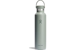 Hydro Flask Izolowana próżniowo butelka na wodę ze stali nierdzewnej ze szczelną zakrętką Flex oraz proszkową powłoką, Agave, 709ml (24oz)