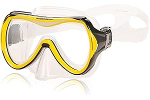 AQUAZON MAUI Junior Medium Gafas de Snorkel, Gafas de Buceo, Gafas de natación, máscara de Buceo para niños, Adolescentes de 7-12 años, Cristal Templado, Muy Robusto, Gran Ajuste
